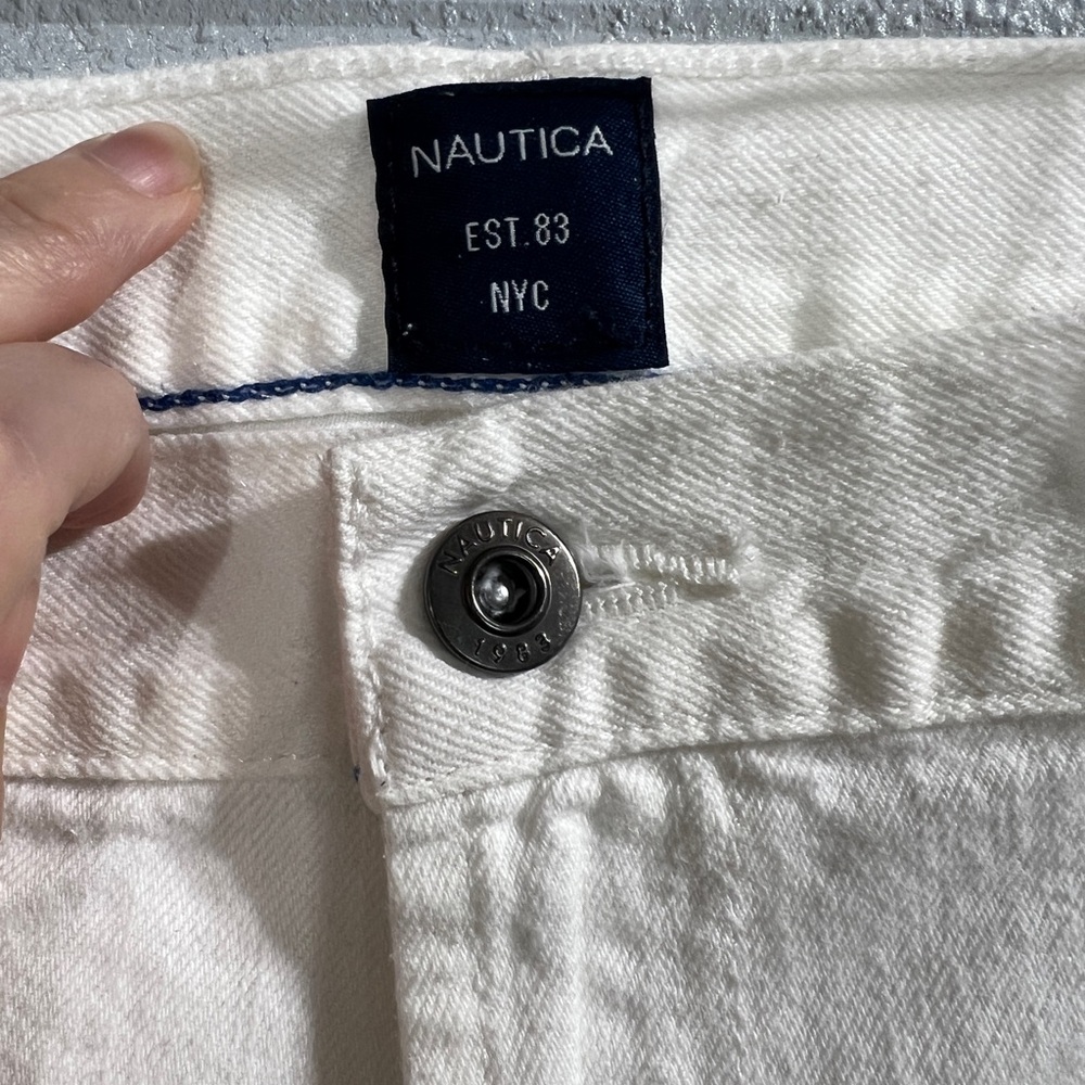 Nautica Men's Slim White Jeans 38x32 - Picture 2 of 6
